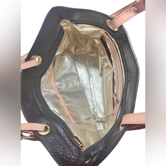 Michael Kors Black Leather Tote Bag - Picture 12 of 13